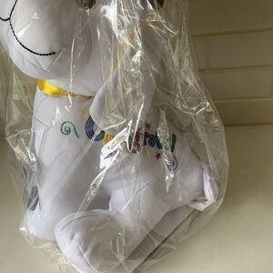 Large 15" Graduation Autograph  Stuffed Dog  with Pen Graduation Party Gift New